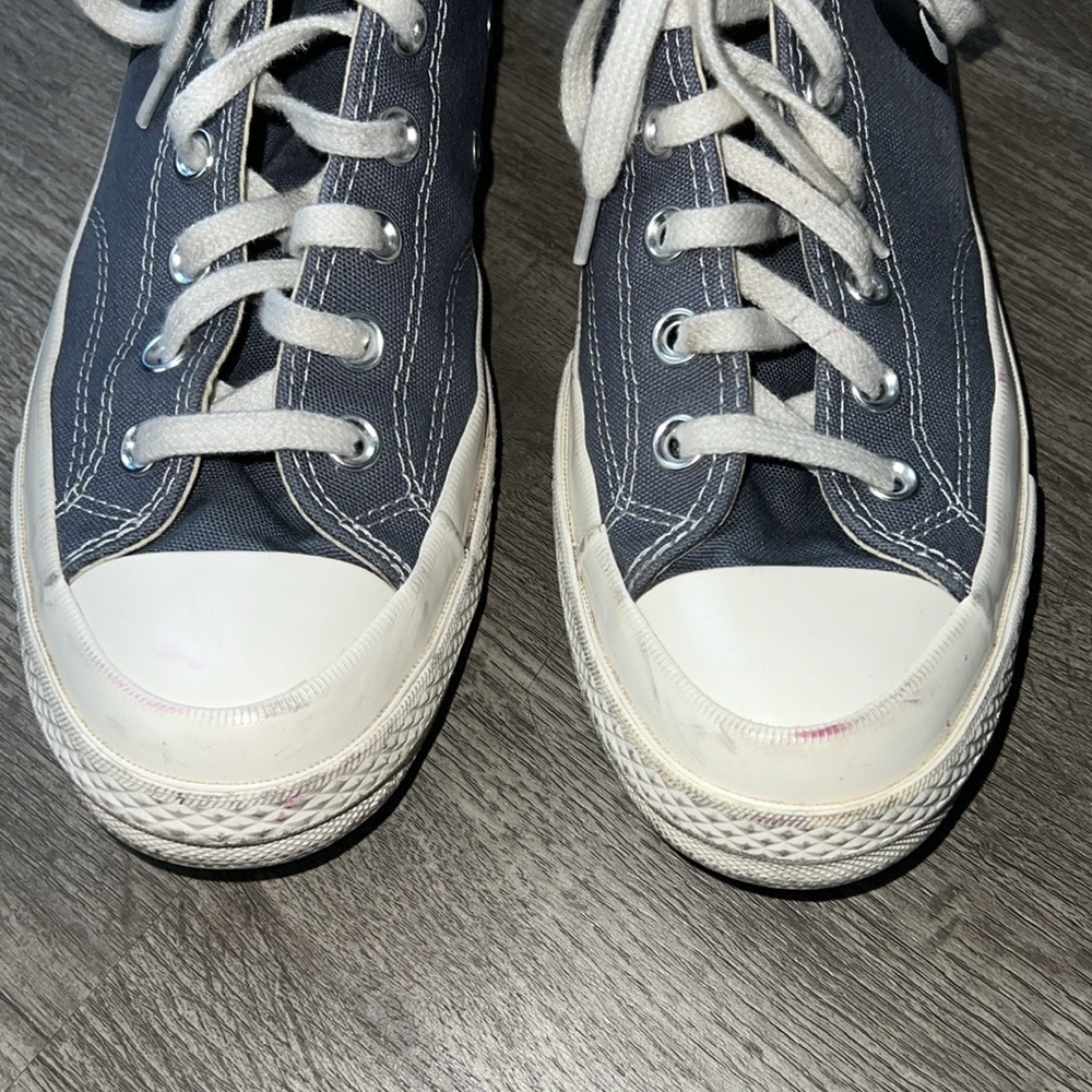 Comme de garçon Gray and White converse M8/W10 - Picture 5 of 11